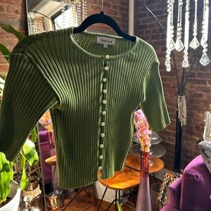 Never worn pearl blouse size small